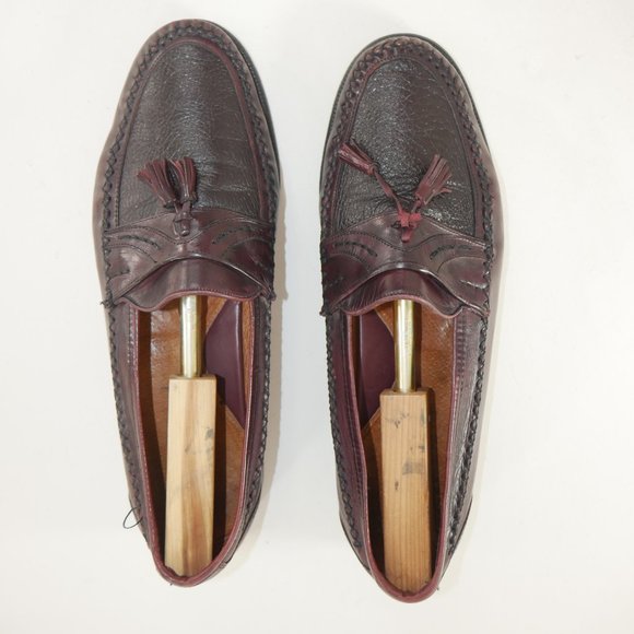 Pronto Uomo Cordovan Leather Tassel Loafers Shoes main image 4
